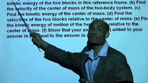 PHY2048 Lesson 3 4b Center of Mass Reference Frame