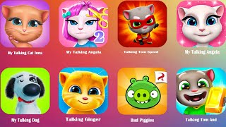 My Talking Cat Inna,My Talking Angela 2,Bad Piggies,Talking Tom Speed,My Talking Dog screenshot 4