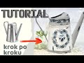 Decoupage konewka retro - DIY tutorial