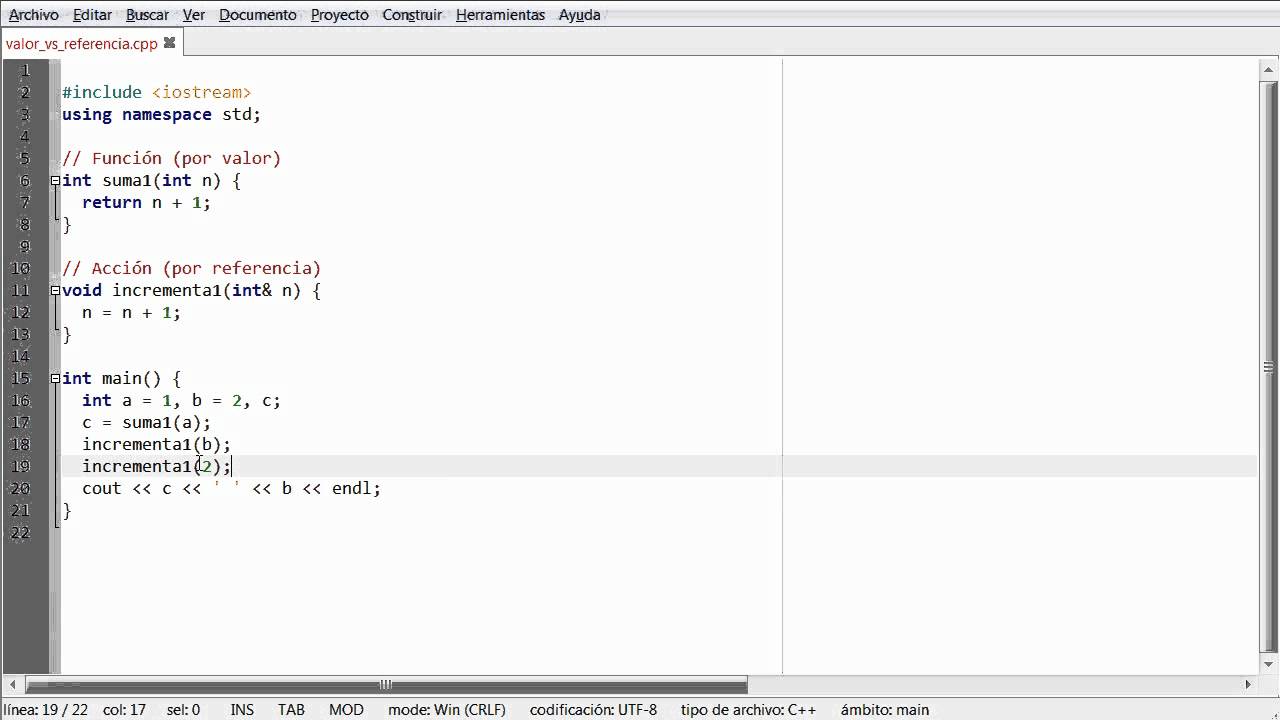 C++ - Paso por valor y por referencia - YouTube
