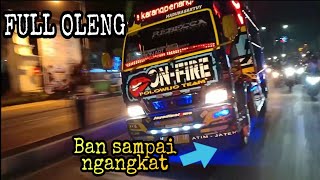 NGERI AKSI TRUCK ON FIRE OLENG PARAH || VERSI DJ GAUN MERAH