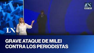 Javier Milei atacó nuevamente a los periodistas; el presidente llamó a "quemarlos en la hoguera"