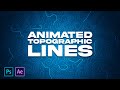 How to make animated topographic background free files  tutorial by edwarddzn