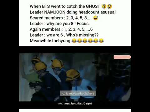 V sleeping in the haunted house😂he's so daring👻☠watch till end seeing them running& screaming🤣🤣🤣#bts