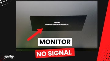 CPU on but no Display on Monitor in Tamil