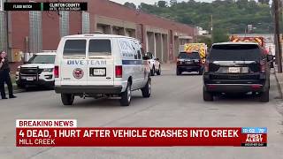 4 dead 1 injured after vehicle crashes into Mill Creek