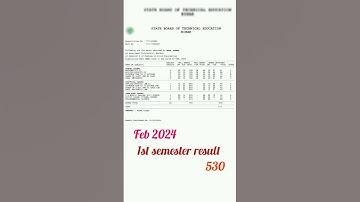 My 1st semester result ।। Sbte bihar।। 530।। Government Polytechnic Barauni Begusarai।।