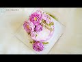 Decorate Beautiful Camellia Cake | Bánh Hoa Trà Sắc Tím Trang Trí Nhẹ Nhàng Tinh Tế