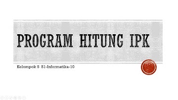 Program Hitung IPK