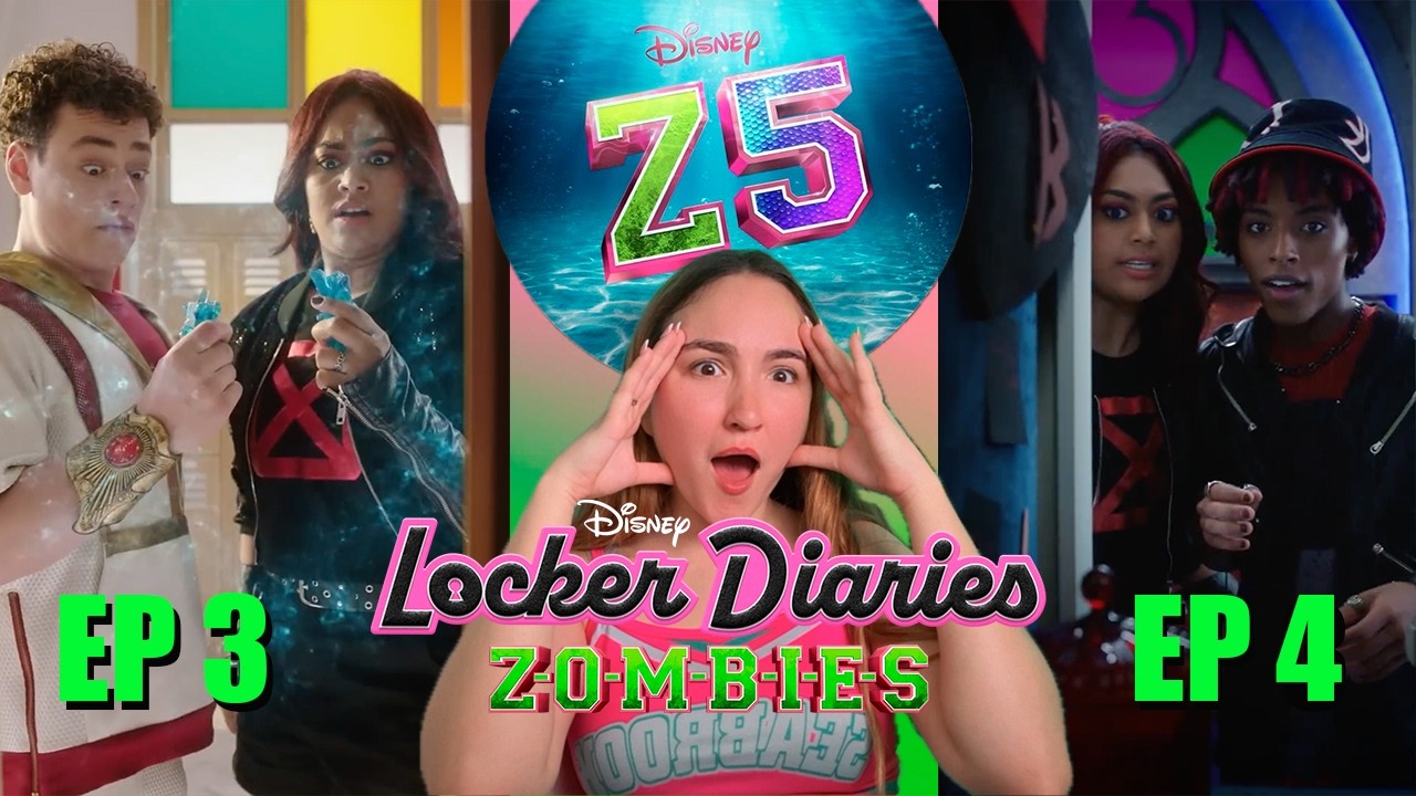 DISNEY ZOMBIES LOCKER DIARIES EPISODIOS 3 Y 4! CONFIRMAN LA 5TA PELICULA! -Zamy Baumüller 🧜‍♀️💚🩷🧛☀️