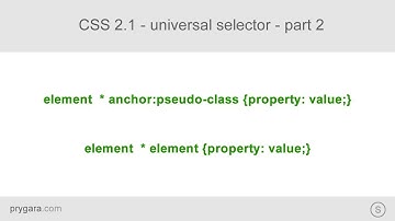 CSS 2.1 - css selectors - universal selector - part 2 (target any grandchildren)