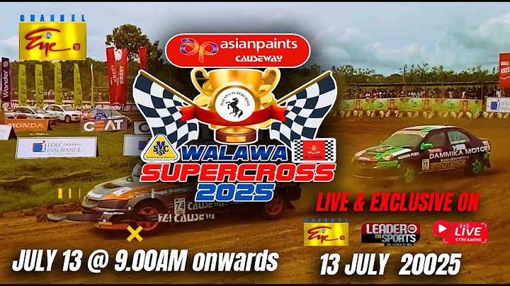 Walawa Supercross 2025 | Championship Event | 2025-07-13 | Channel Eye Live