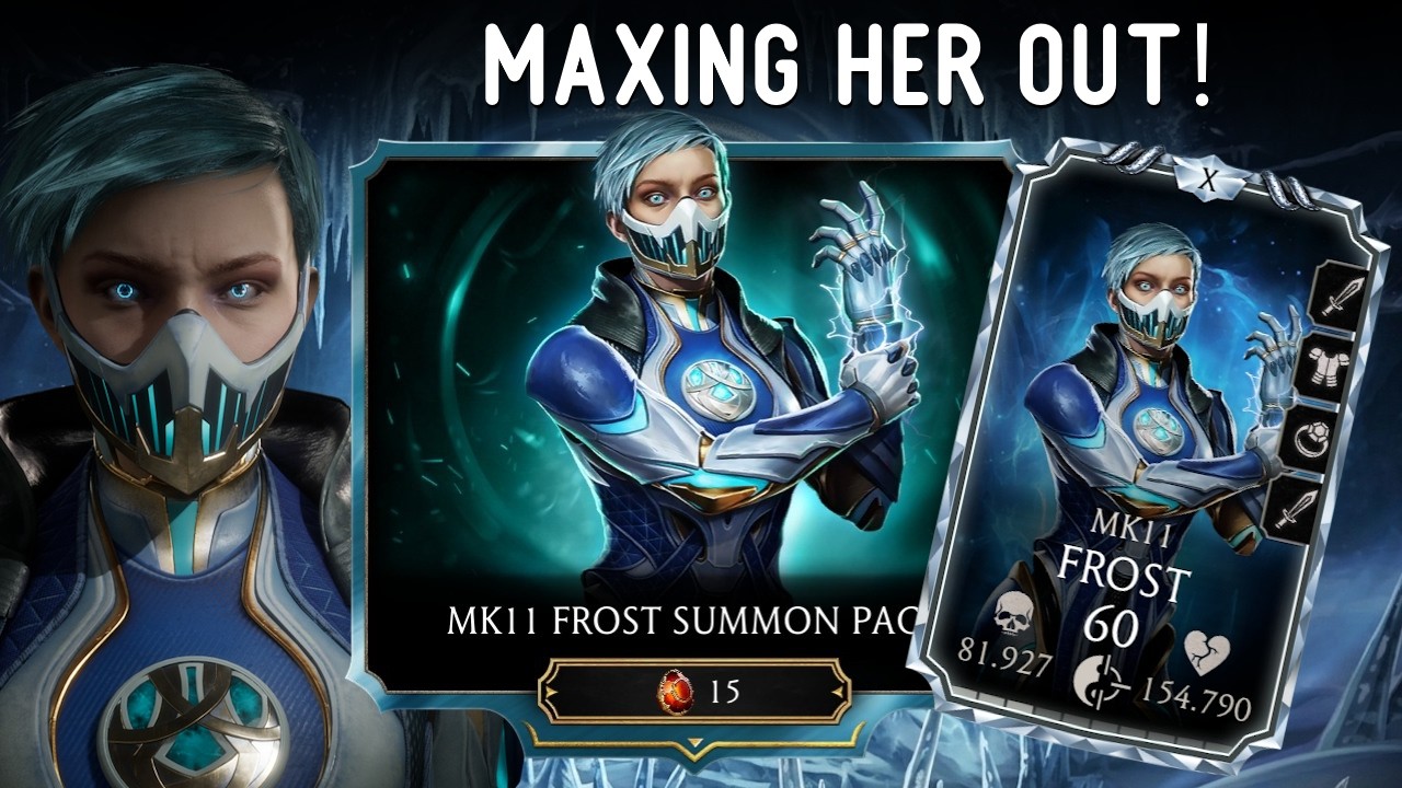 MK Mobile 7.1.1 | Открытие набора призыва Frost в MK11 | Прокачка её до максимума! | Обновление M...