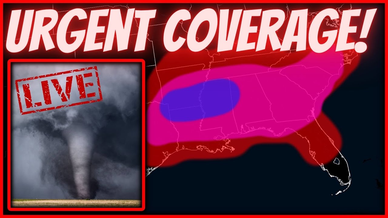🔴BREAKING - Strong Tornadoes EF2+, Damaging Winds 70+Mph & Large Hail ...