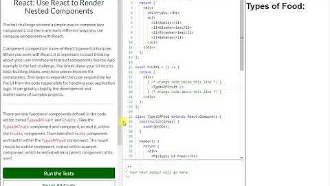 REACT: Use React to Render Nested Components (10)