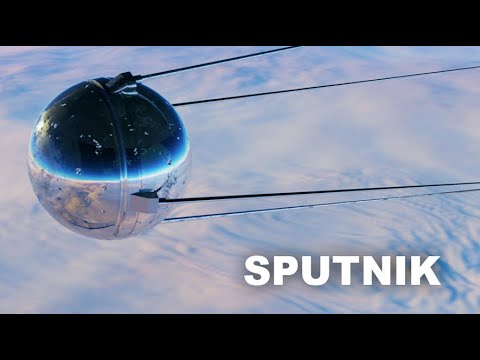 SPUTNIK SATELLITE - 3D Animation - Blender 2.82 - YouTube