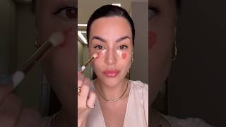 Blush abaixo dos olhos misturado com corretivo?