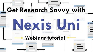 Get Research Savvy with Nexis Uni