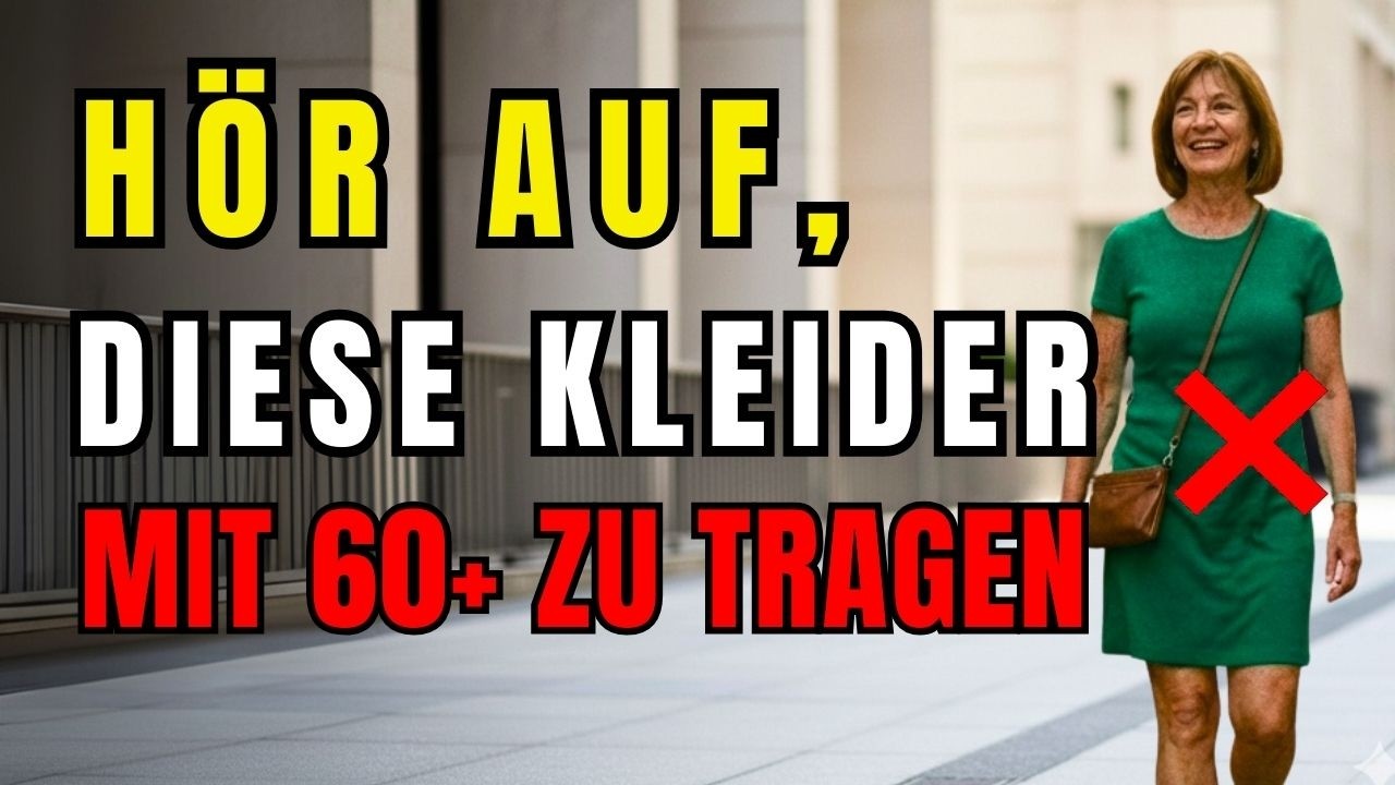 Top 7 Kleider, die Frauen über 60 jetzt meiden sollten!