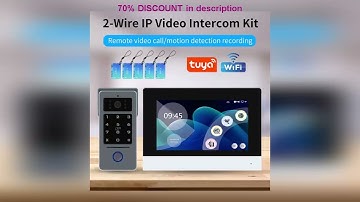 A must-have product! Tuya 1080P 7/10 Inch Color Touch Screen Video Intercom Kit with 2-Wire Analog