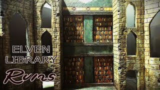 Elven Library Ruins Diorama Made from XPS Foam and built from scratch