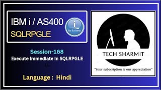 Dynamic Sql Query -  Execute Immediate in IBMi DB2 | SQLRPGLE IBM