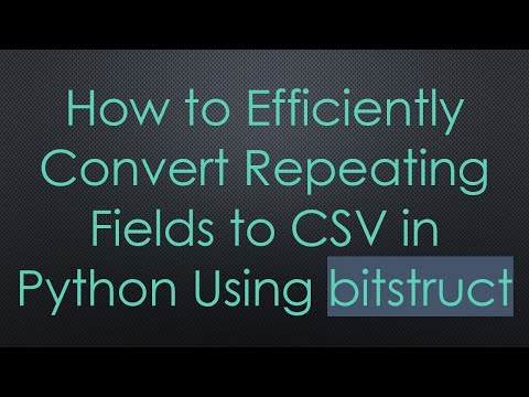 How to Efficiently