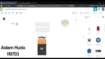ROBOT KEPIK SENSOR CAHAYA - Simulasi Praktikum Elektronika Menggunakan Tinkercad