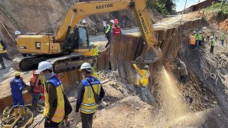 Download Lagu SEMAKIN TERTEKAN LONGSORAN‼️SEBELUM TERJUN KEJURANG PANCANG BOREPILE TERPAKSA DI LAS !! MP3