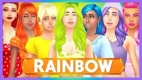 COLORS OF THE RAINBOW 🌈 | THE SIMS 4 — CREATE A SIM
