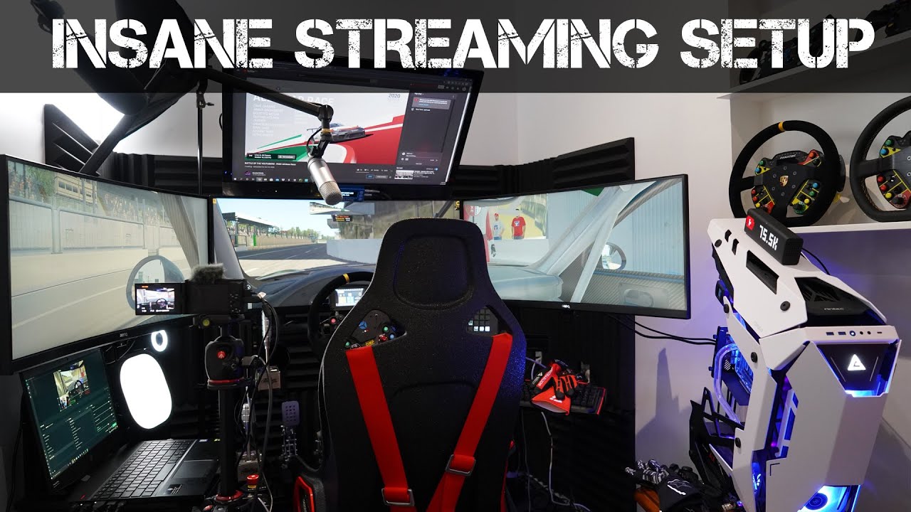 Sim Racing Stream Setup Boosted Media's INSANE Streaming Setup for the PESC All-Stars Race ...