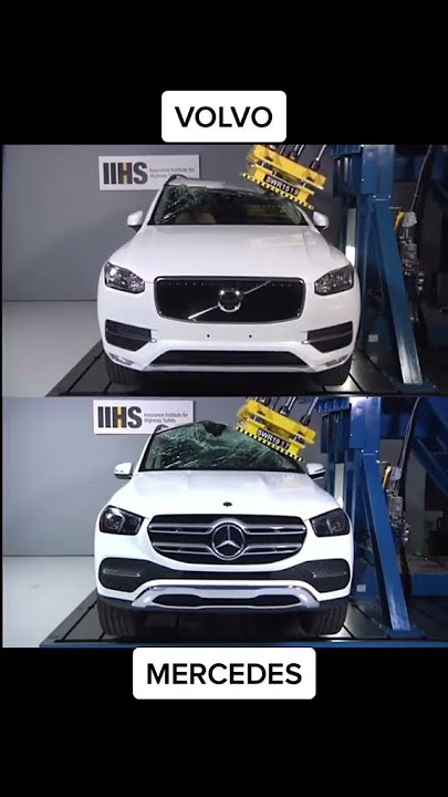 Crash Test Comparison Mercedes vs Volvo XC90 SUVs | Which SUV Has the Better Safety Rating? |#volvo