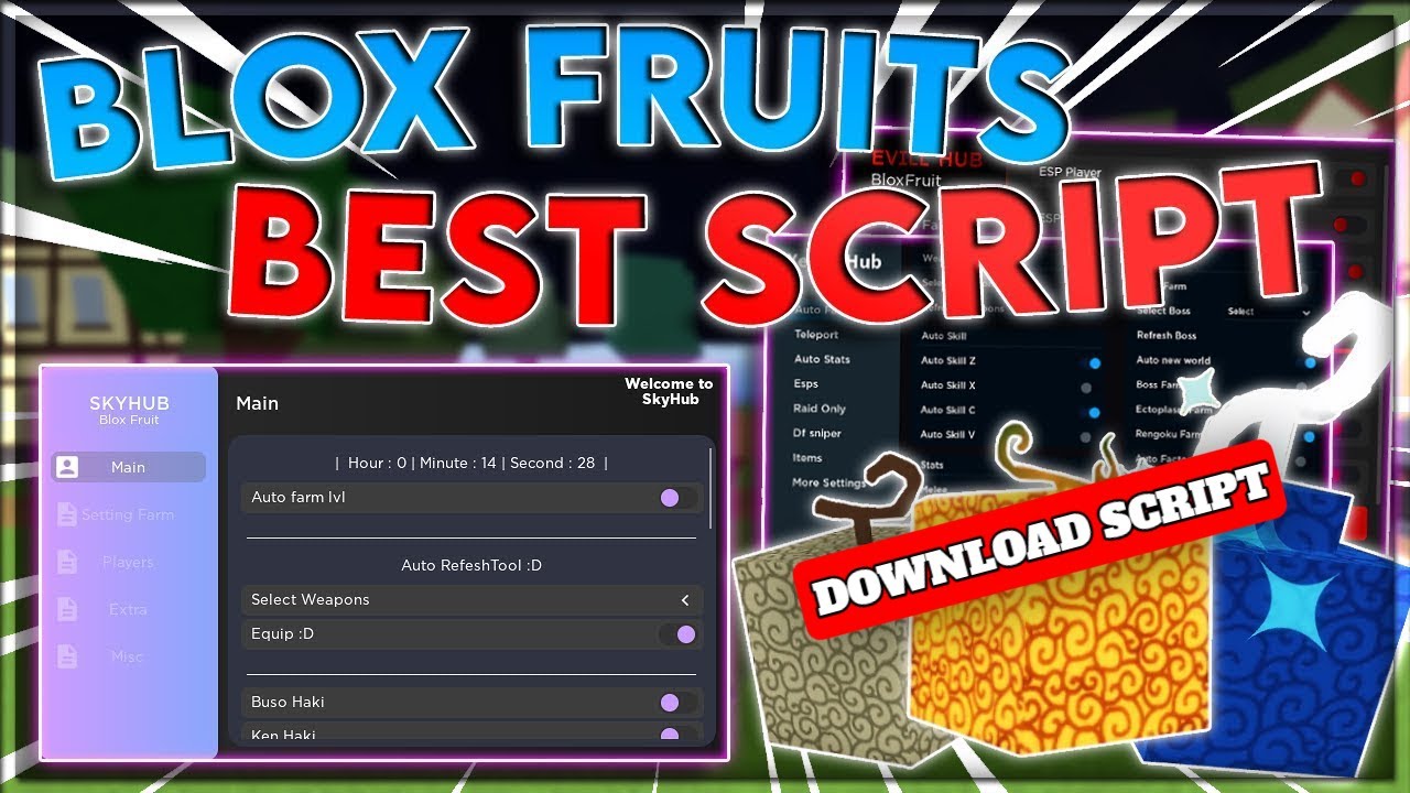 Blox Fruits [ESP, AUTO-STATS, FARM] Scripts