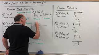 HW 6, 3.4 (10) Logical Arguments - Common Argument Forms and Fallacies, Part 3
