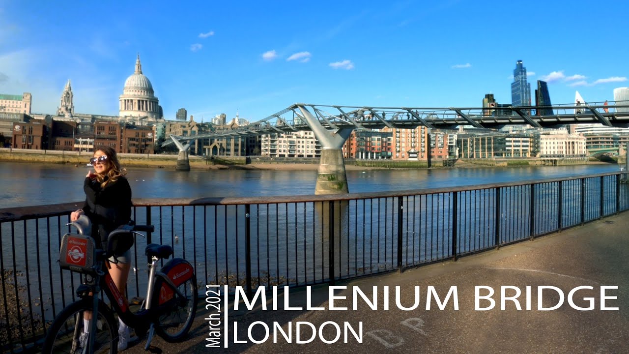 London Walking Tour | MILLENNIUM BRIDGE during Lockdown | 4K ULTRA HD