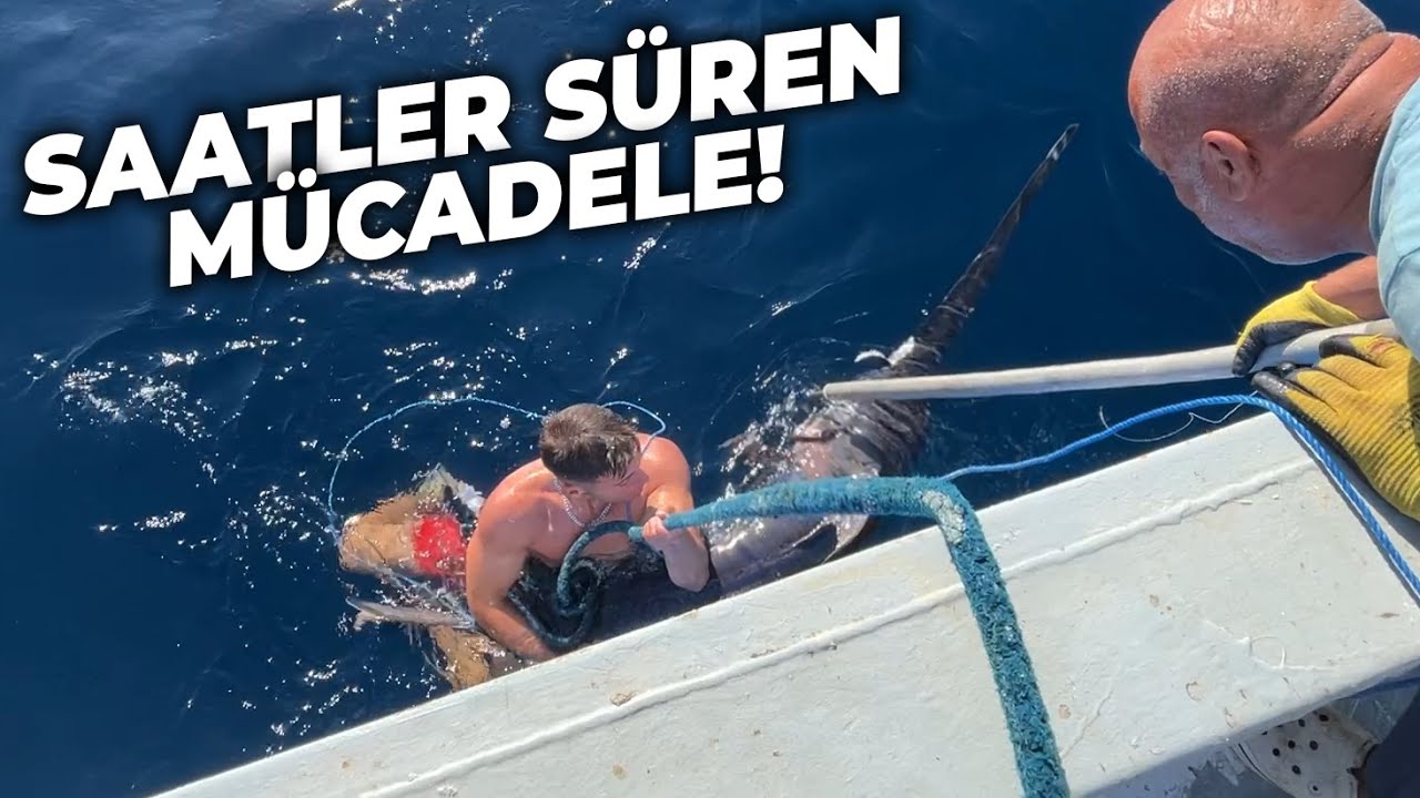 50 KİLOLUK KILIÇ BALIĞI PERVANEYE DOLANDI! | SAATLER SÜREN MÜCADELE!