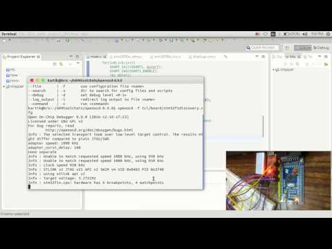 Flashing STM32 using OpenOCD in Linux (DMA-USART)