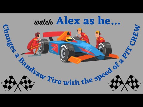 Pit Crew Bandsaw Tire Change