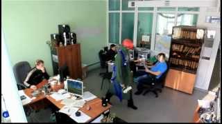 Harlem shake in electrical office, Nizhnevartovsk