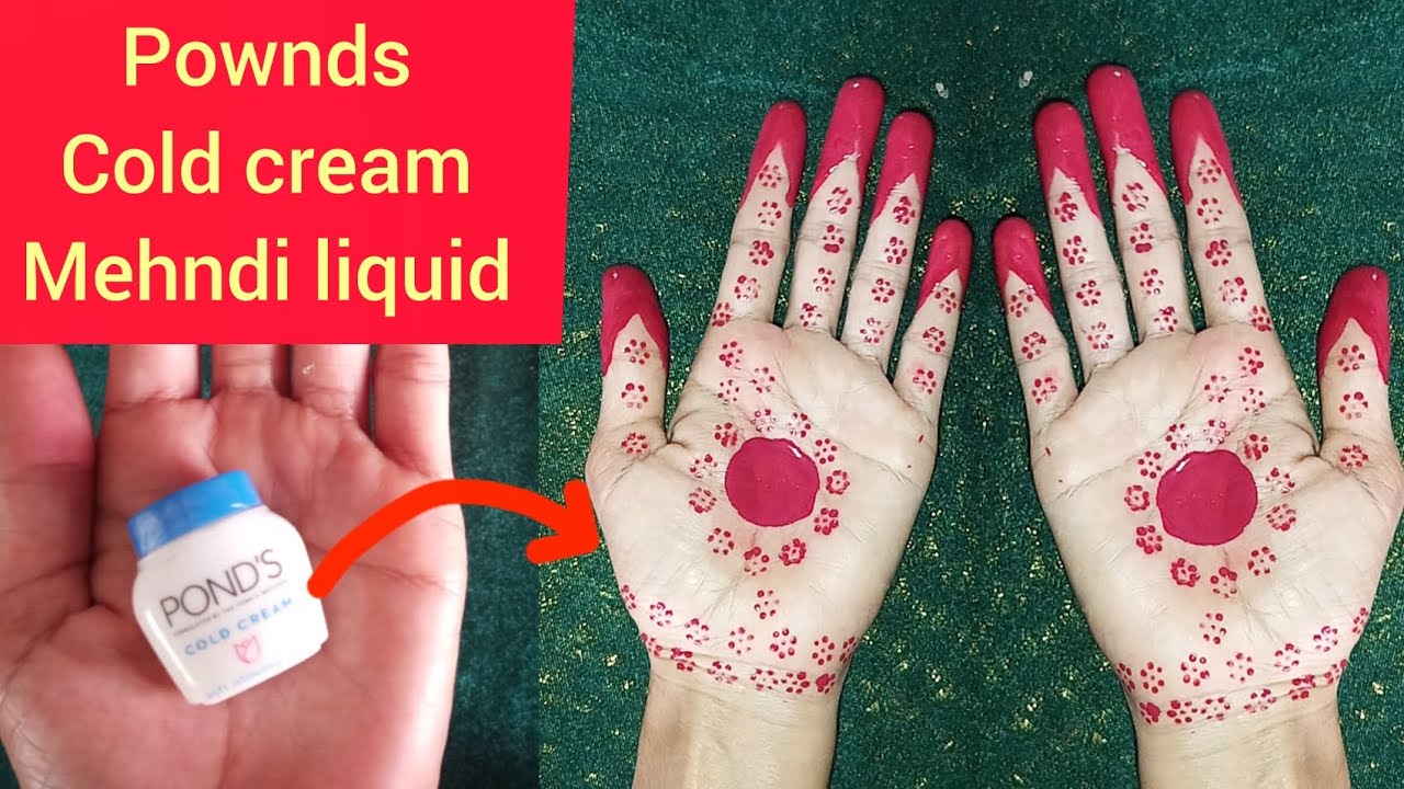 Pownds Cold Cream Mehndi| instant mehndi liquid| 2minutus mehndi| fasat ...