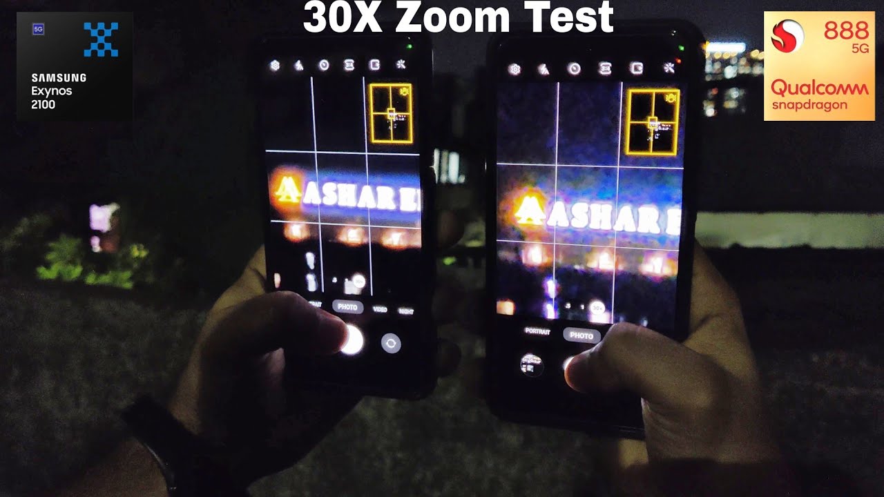 Galaxy S21Fe 30x Zoom Test | Snapdragon 888 VS Exynos 2100 | Galaxy S21Fe Low Light 30x Zoom Test📸