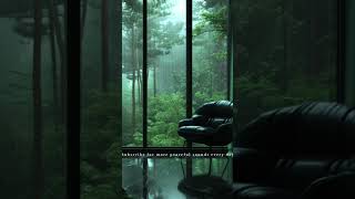 Fall Asleep Fast  Cabin Rain Sounds for Deep Sleep