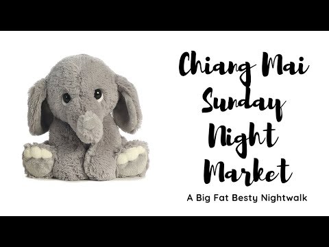 The sunday night market in Chiang Mai, Thailand 2019