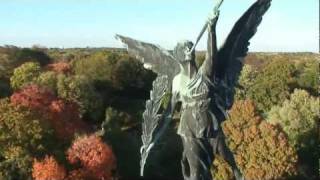 HD Aerial Video of St Louis Missouri Landmarks.