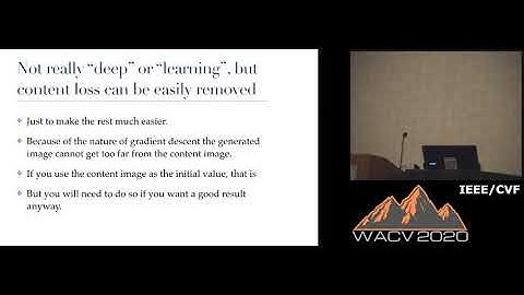 WACV20: Award Session: Best Paper Honorable Mention