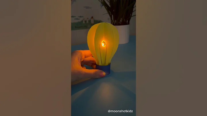 DIY lightbulb lantern. Easy paper electric circuit project for beginners. #stem #science #craft #diy