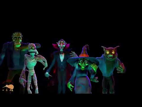 Monster Twist Dance Halloween Projection short Version #halloween
