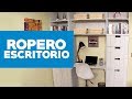 ¿Cómo hacer un ropero-escritorio infantil para dormitorio?