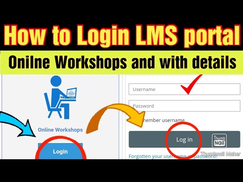 How to loging LMS portal for online workshop | Login LMS | check workshop schedule | complete method