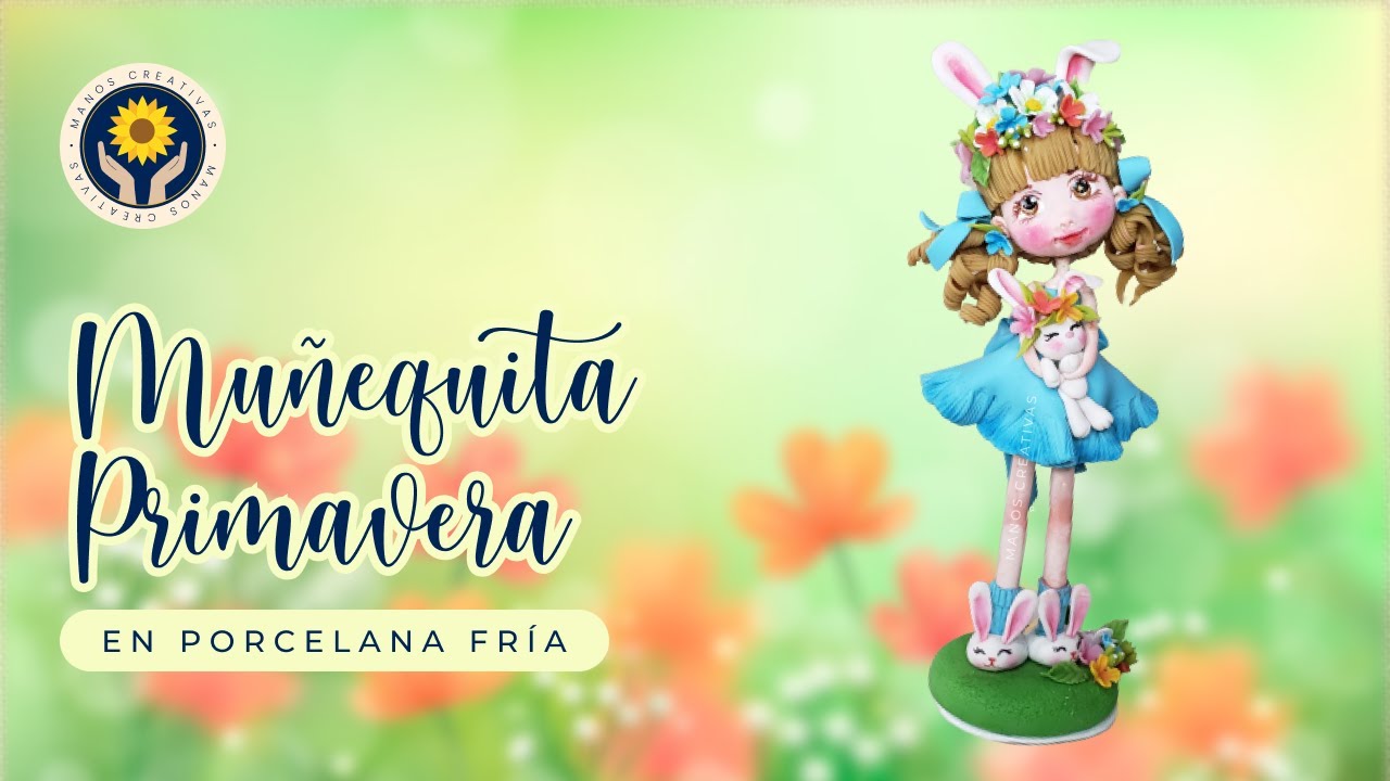 Cómo hacer una muñequita con conejito para primavera | Escuela Manos Creativas